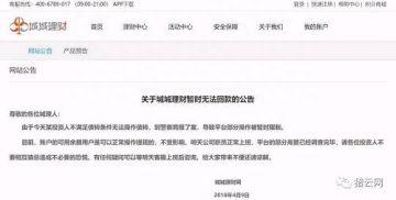 城城理财高管被带走协查，投资人因无法债转报案